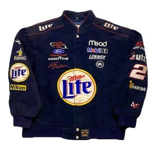 Rusty Wallace Embroidered Miller Nascar Jacket 🏎